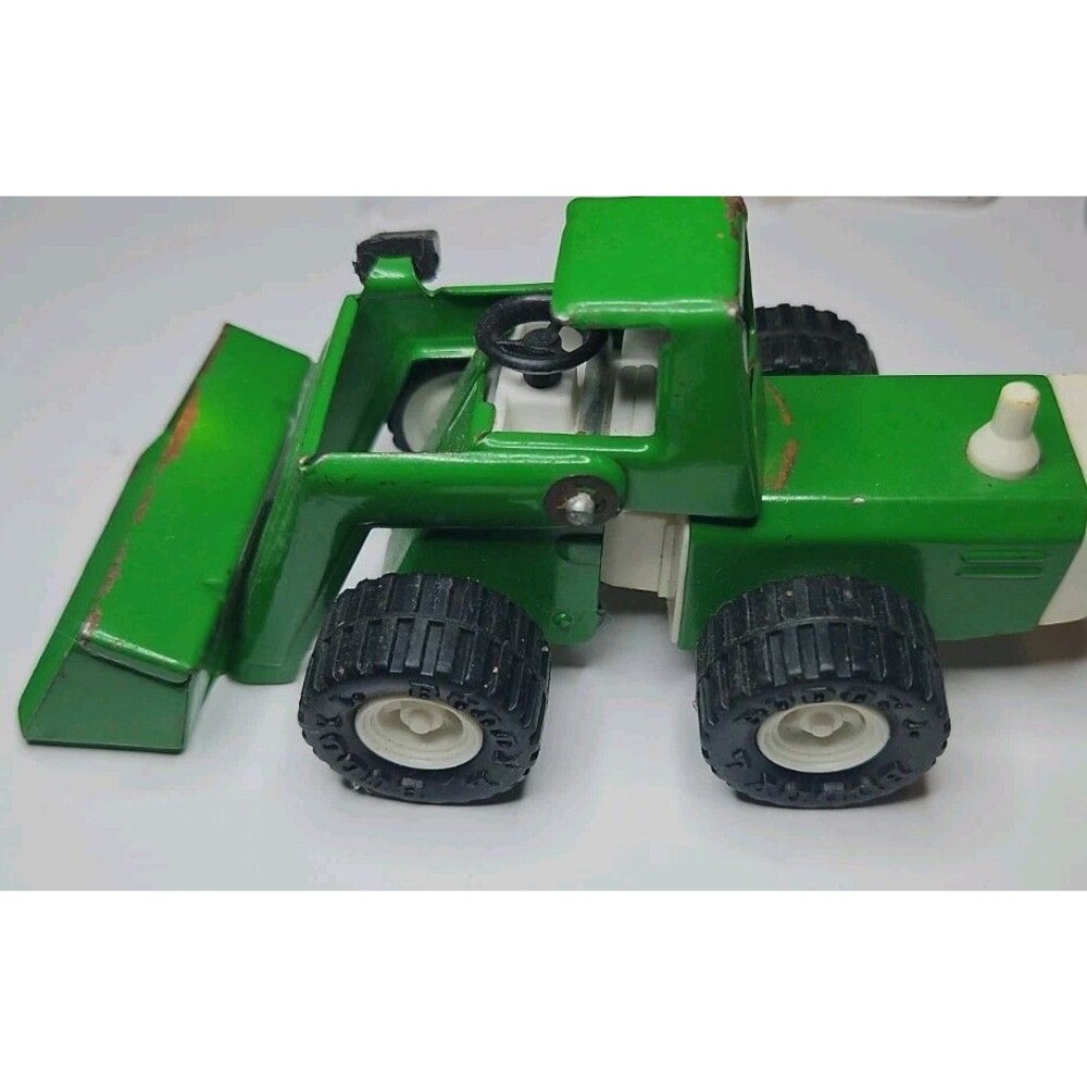 Vintage Buddy L Front Loader Tractor – Green Steel – Made in Japan